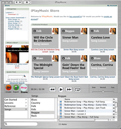 'iTunes-like' Music Download Store