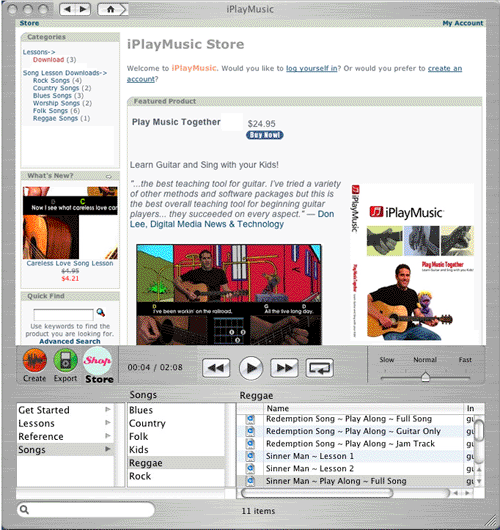 'iTunes-like' Music Download Store