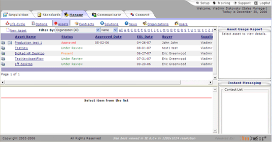 CRM Portal for hardware and software products distributor