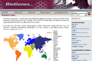 Corporate intranet for biotechnology company